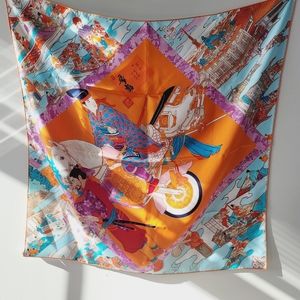 Hermes Scarf 90cm Brand New Akira Yamaguchi